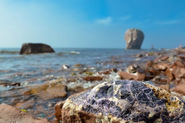 Аметисты на побережье Белого моря